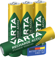 4 VARTA Akkus RECHARGE ACCU Power Micro AAA 1.000 mAh 4 VARTA Akkus RECHARGE ACCU Power Micro AAA 1.000 mAh