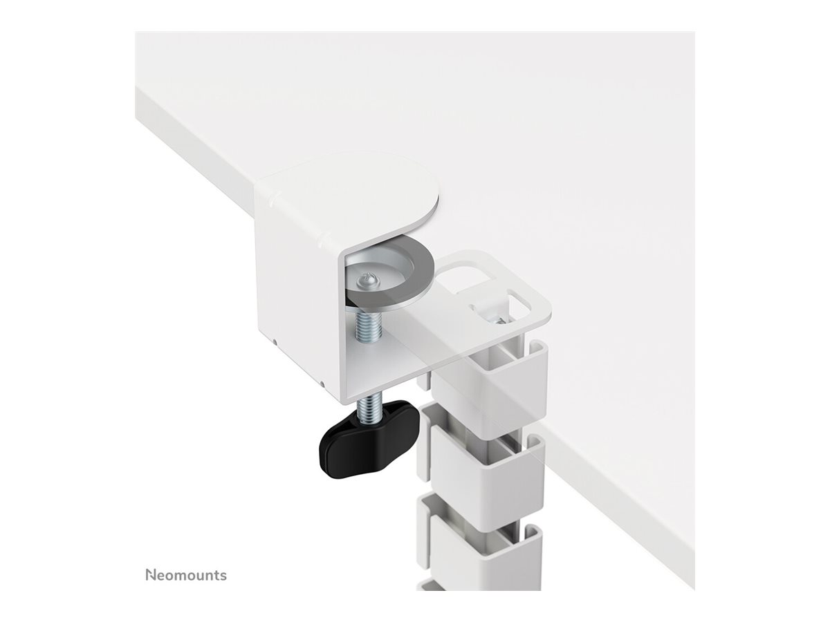 NEOMOUNTS Cable Spine Organizer for sitstand desk frames clamp mounted white