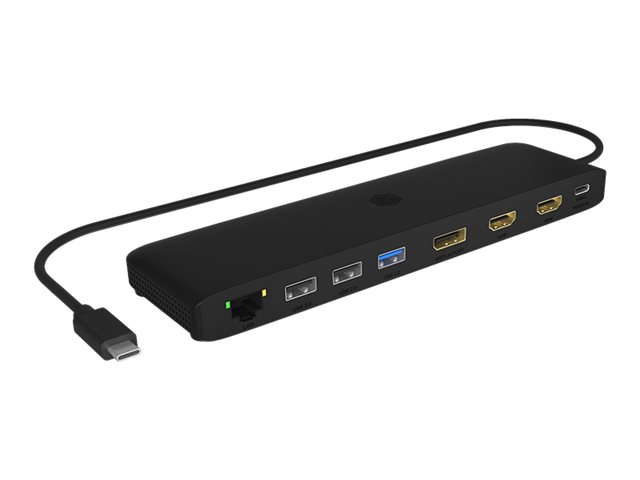 ICY BOX IB-DK2116-C USB Type-C DockingStation mit dreifacher Videoausgabe HDMI und DisplayPort unterstuetzen bis zu 4K 60 Hz