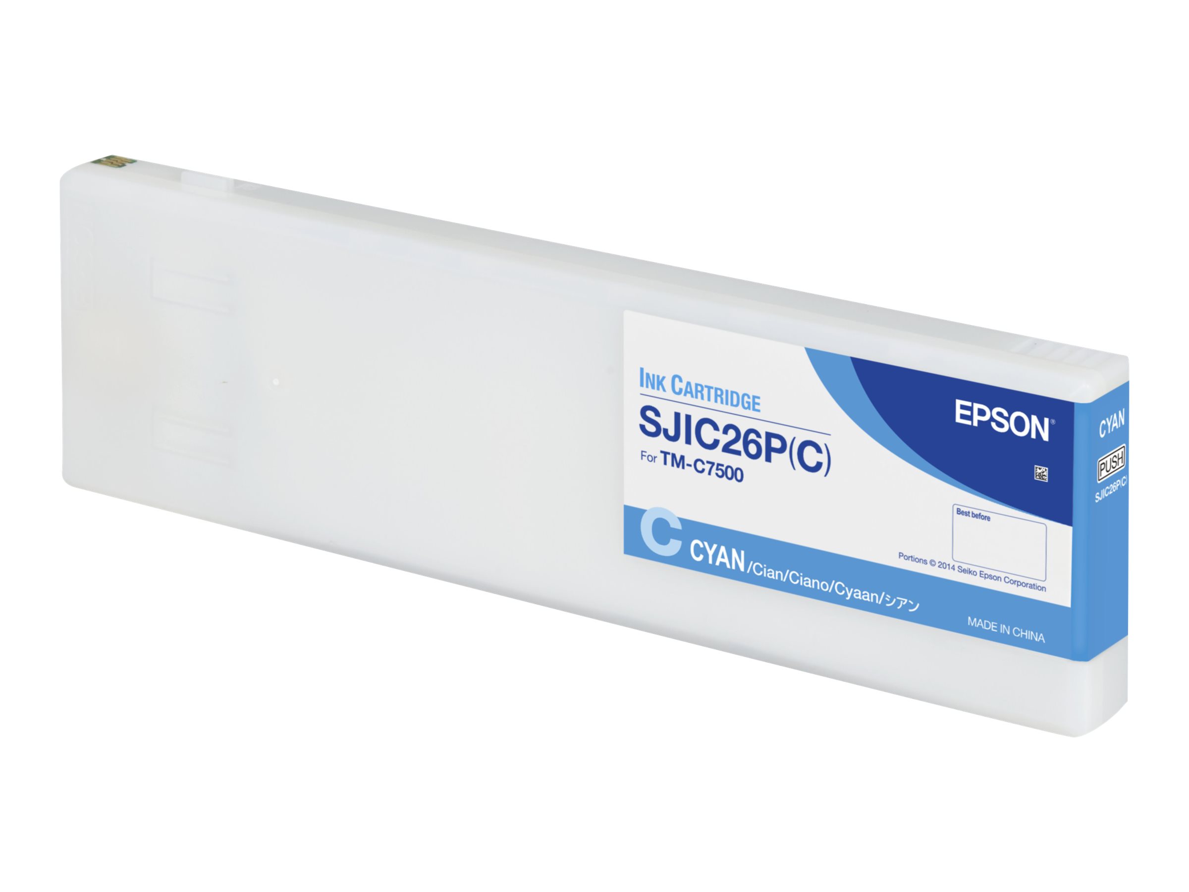 C33S020619 EPSON SJIC26PC TM Tinte cyan C33S020619 EPSON SJIC26PC TM Tinte cyan