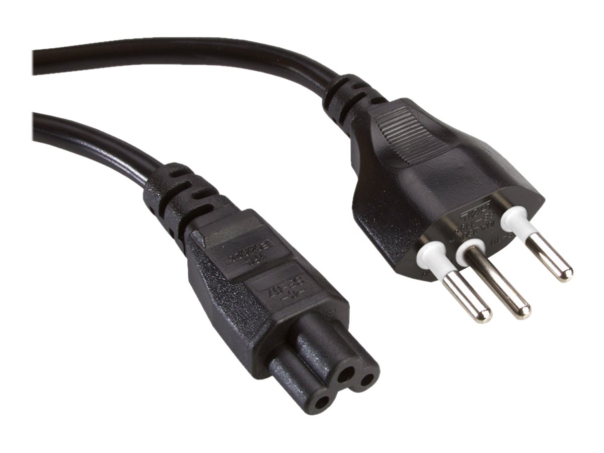 ROLINE Netzkabel T12 auf C5 3pol. schwarz 1,8m ROLINE Netzkabel T12 auf C5 3pol. schwarz 1,8m