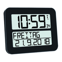 TFA® digitale Funkwanduhr 60.4512.01 schwarz Kunststoff 25,8 x 21,2 cm TFA® digitale Funkwanduhr 60.4512.01 schwarz Kunststoff 25,8 x 21,2 cm