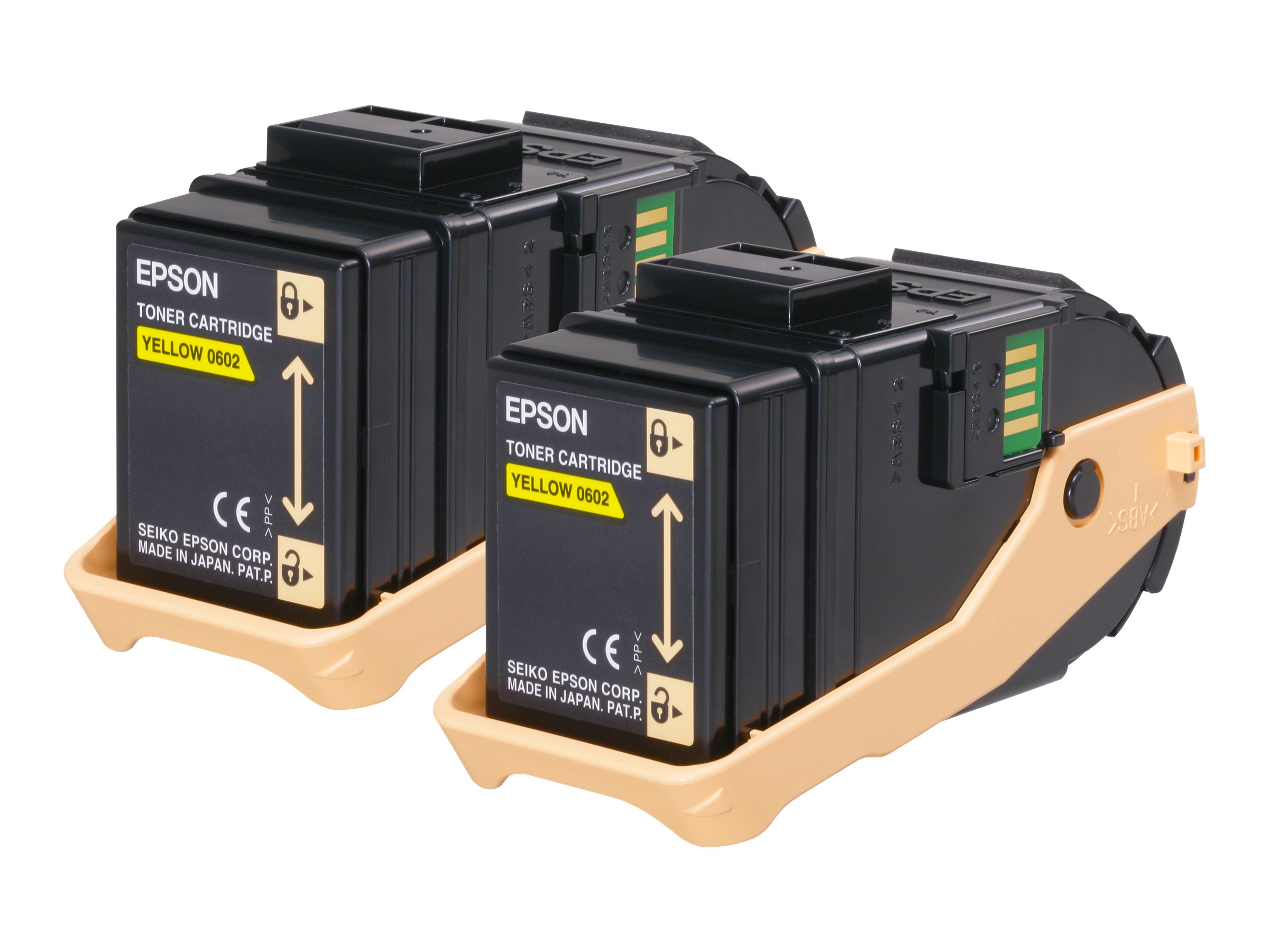 EPSON AL-C9300N Toner gelb Standardkapazität 2 x 7.500 Seiten 2er-Pack