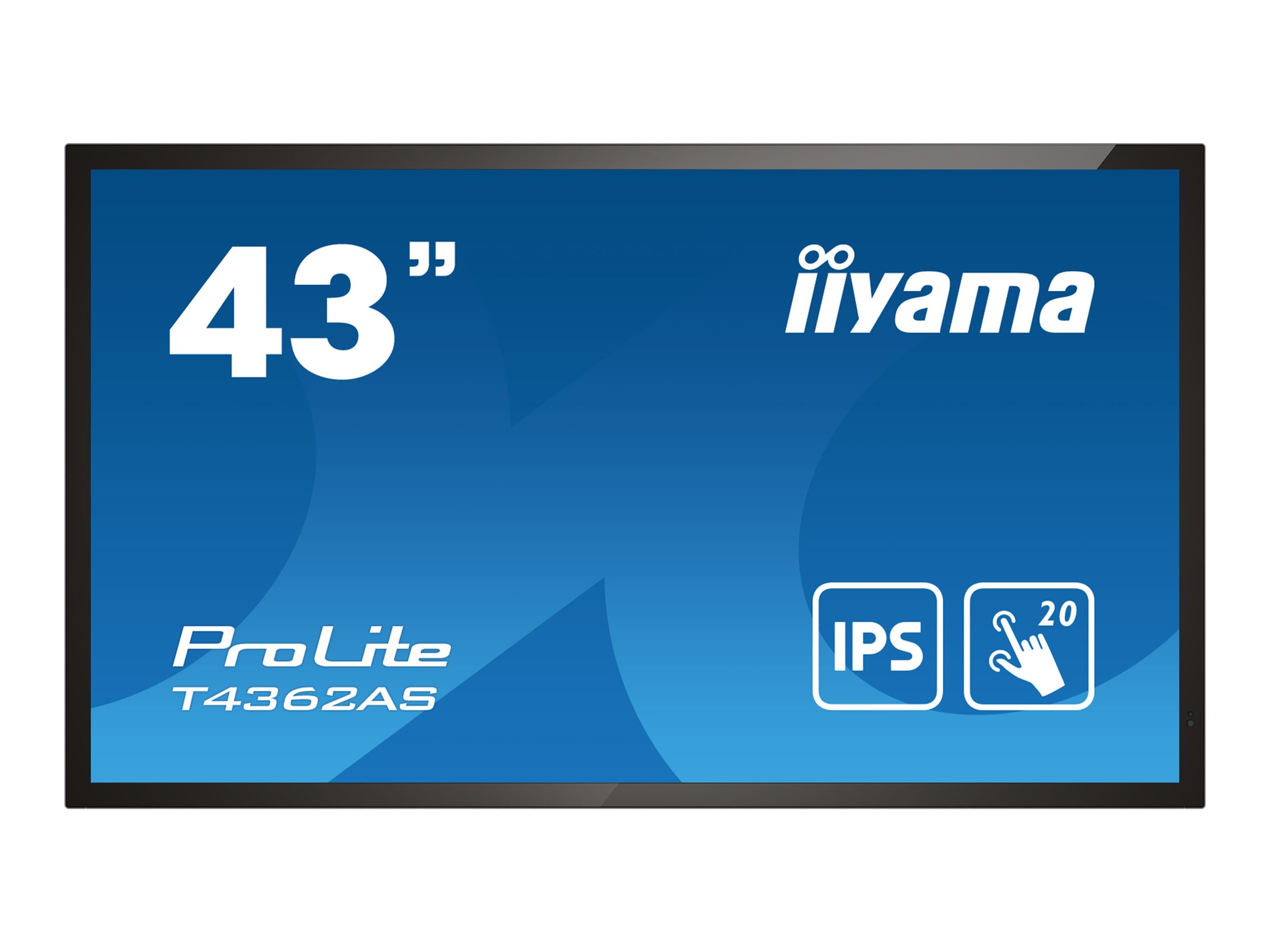 iiyama Interaktives Tochscreen-Display ProLite T4362AS-B1 - 109 cm (43) - 3840 x 2160 4K Ultra HD