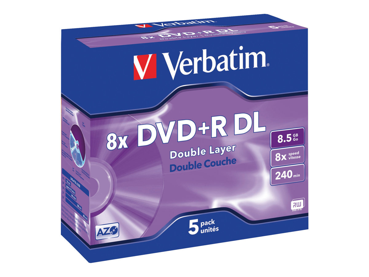 5 verbatim DVD+R 8,5 GB Double Layer
