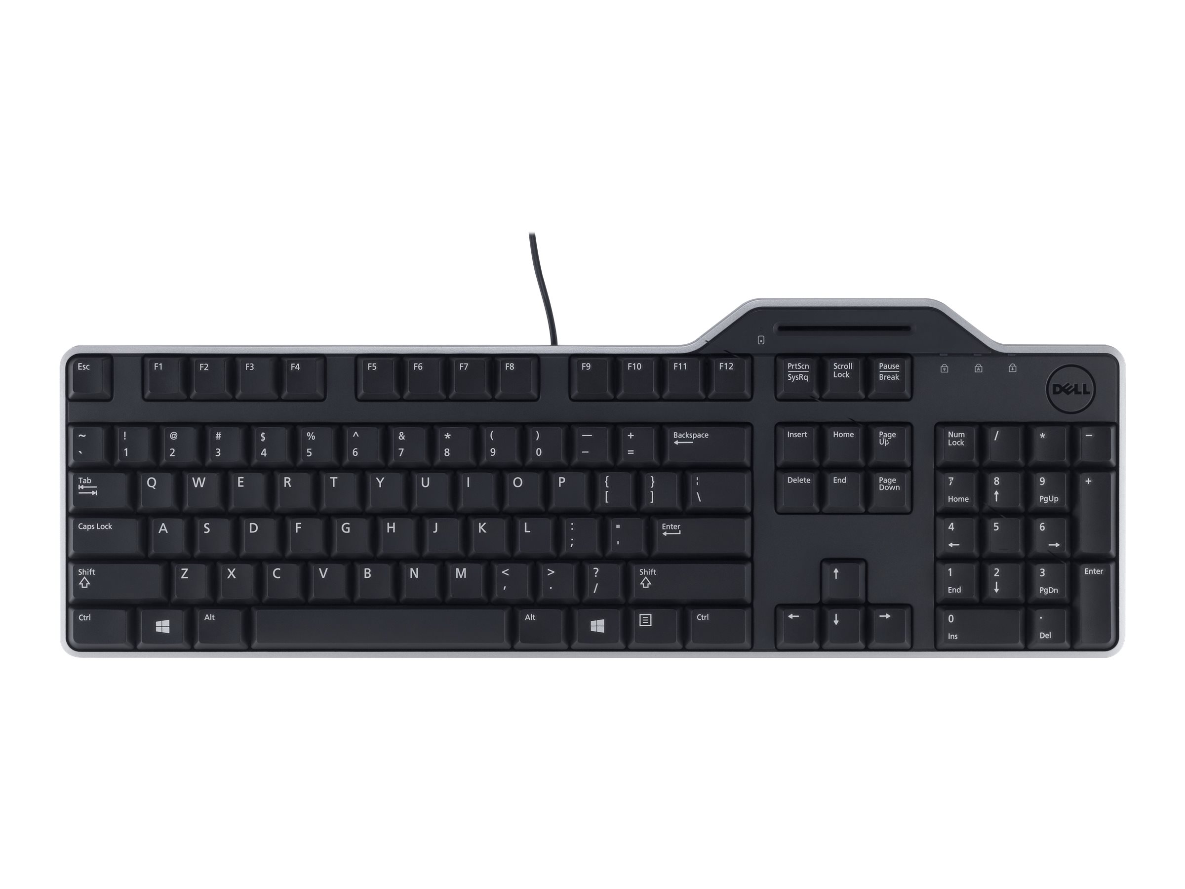 DELL KB-813 Smartcard Reader USB Keyboard Black