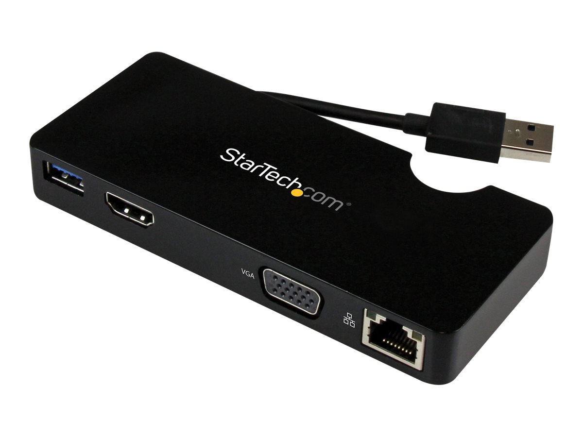 STARTECH.COM Travel Docking Station for Laptops - HDMI or VGA - USB 3.0