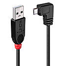 LINDY USB 2.0 Typ A/Micro-B 90 0,5m Mini-B Stecker rechts gewinkel