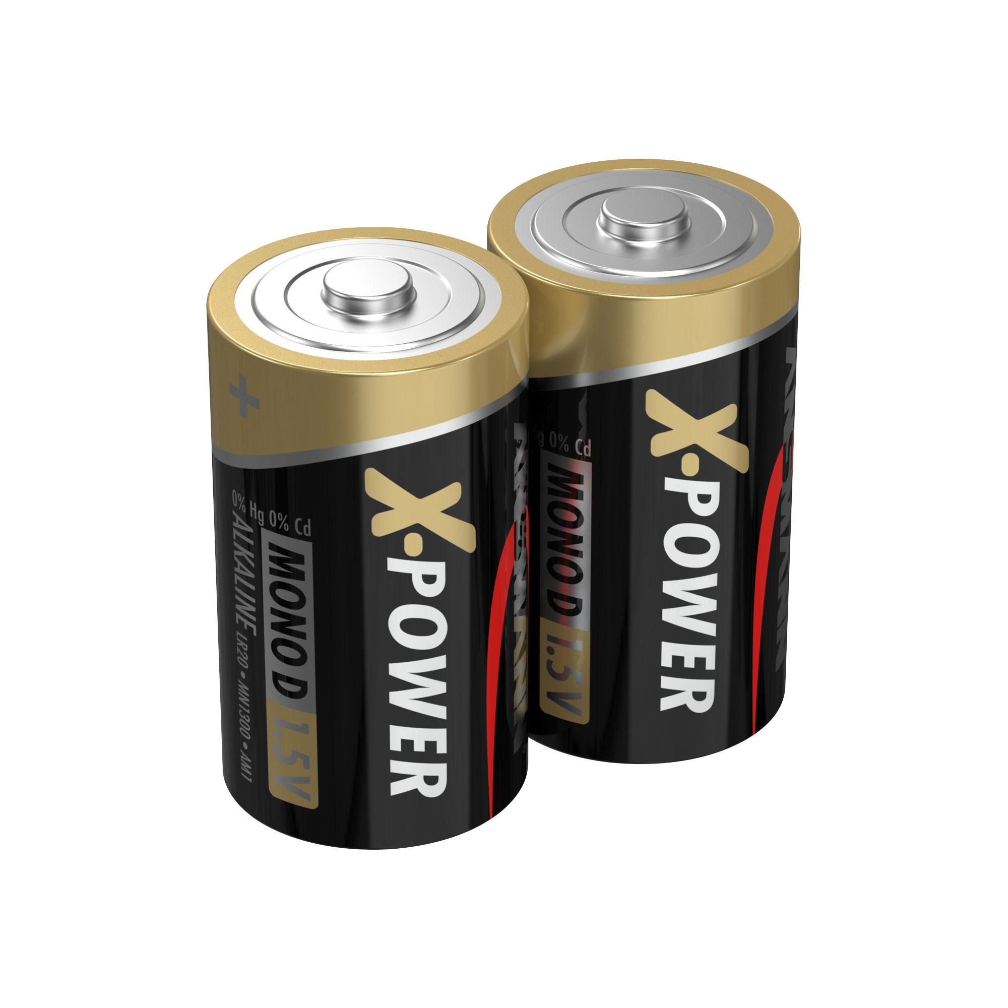 2 ANSMANN Batterien X-POWER Mono D 1,5 V