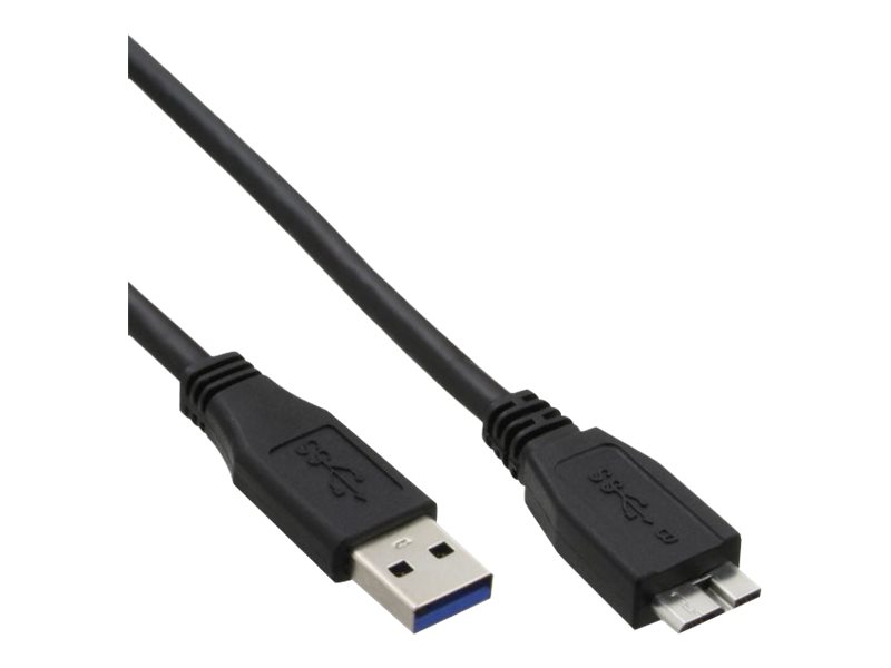 INLINE USB 3.0 Kabel A Stecker an Micro B Stecker schwarz 1,5m