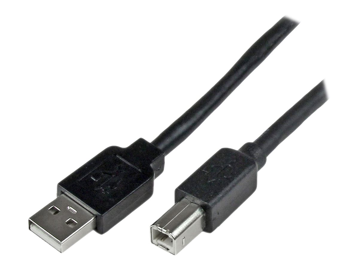 STARTECH.COM 20m aktives USB 2.0 A auf B Kabel - Stecker/Stecker - USB Druckerkabel 1x USB A / 1x USB B - Schwarz STARTECH.COM 20m aktives USB 2.0 A auf B Kabel - Stecker/Stecker - USB Druckerkabel 1x USB A / 1x USB B - Schwarz