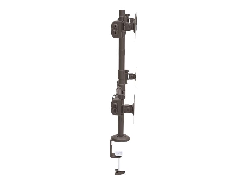 STARTECH.COM Quad Monitor Mount - Articulating - Clamp or Grommet Mount - Monitors up to 24in - VESA Mount - 4 Monitor Setup
