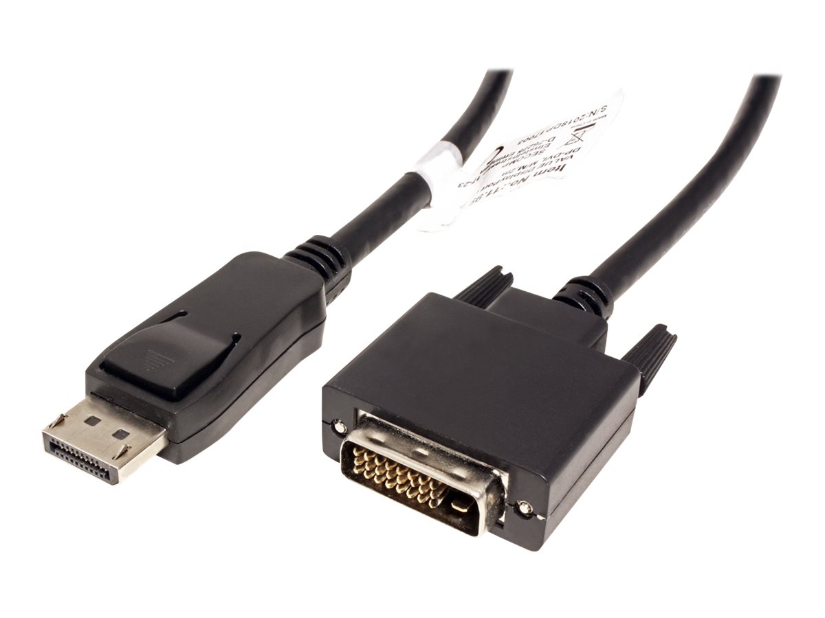 VALUE DisplayPort Kabel DP ST - DVI 24+1 ST schwarz 2m VALUE DisplayPort Kabel DP ST - DVI 24+1 ST schwarz 2m
