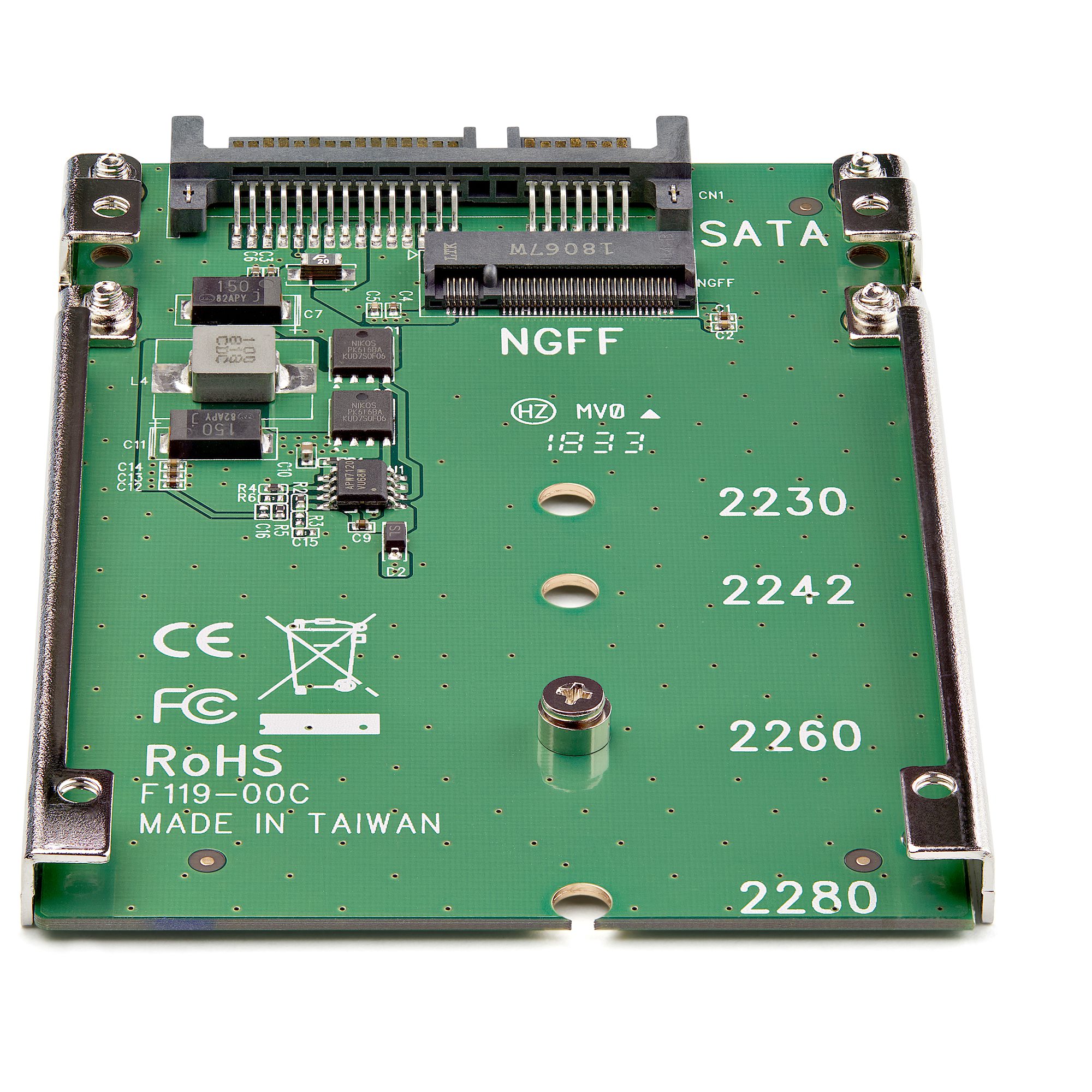 STARTECHCOM M2 NGFF SSD to 25in SATA Adapter Converter