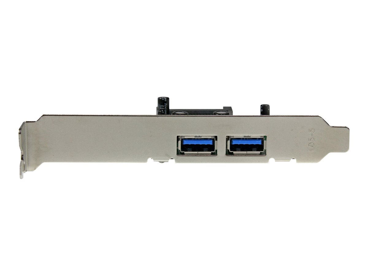 StarTech.com 2 Port PCI Express SuperSpeed USB 3.0 Schnittstellenkarte mit UASP - SATA Strom - 2-fach USB 3 PCIe Karte mit SATA Anschluss - USB-Adapter