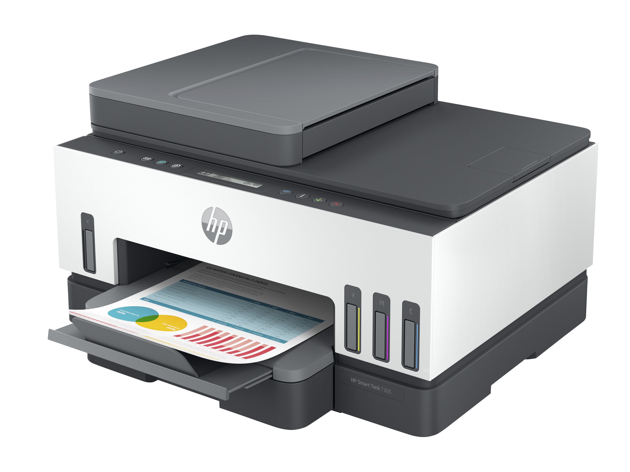 HP Smart Tank 7305 All-in-One MFP colour inkjet refillable A4 13ppm Copy 15ppm Print 250sheets USB LAN Wi-Fi Bluetooth
