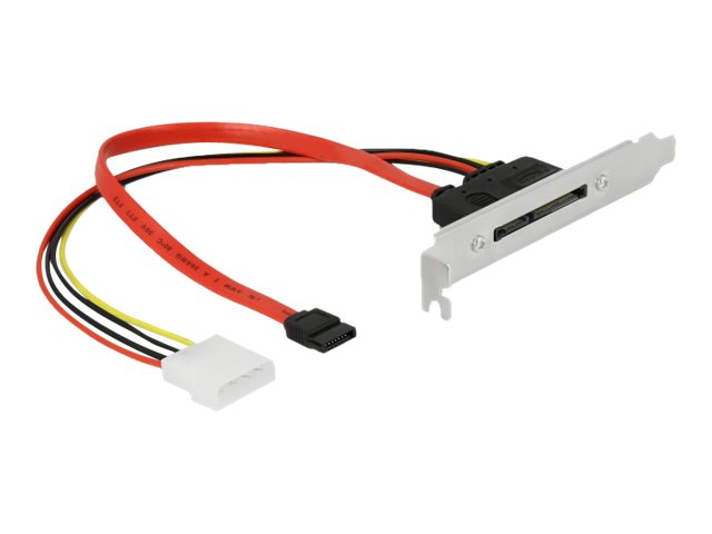 Delock Slotblech mit 1 x SATA 22 Pin Stecker extern