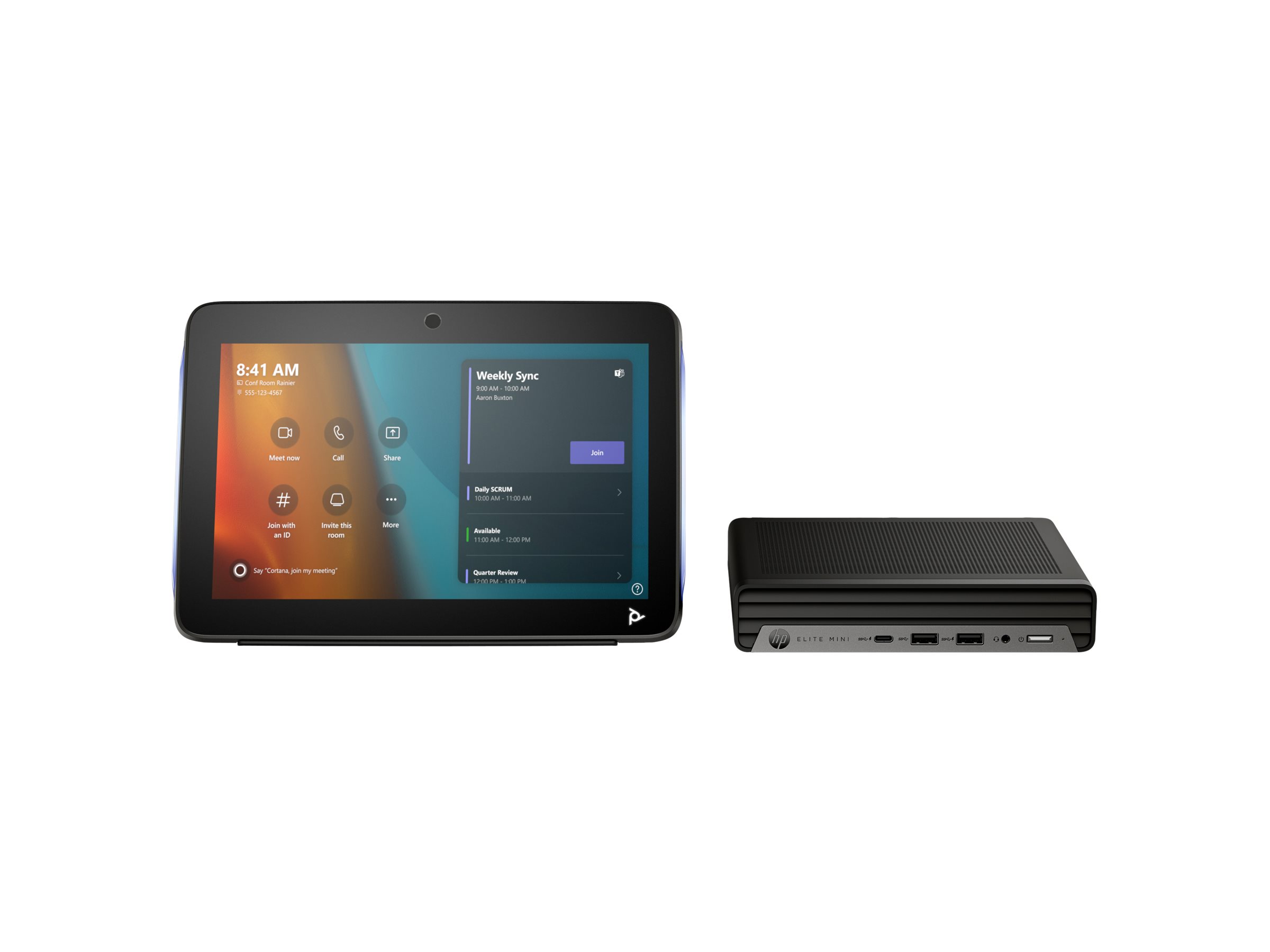 HP Poly Mini IP Conf wMTR PC Intel Core i713700T 16GB DDR5 256GB SSD W11IOTE COL HIE 111 Wty ax6GBT