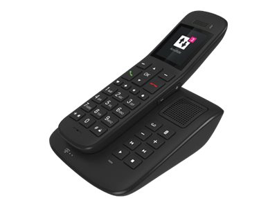 Telekom Sinus A32 Großtastenschnurlostelefon mit Anrufbeantworter ebenholz