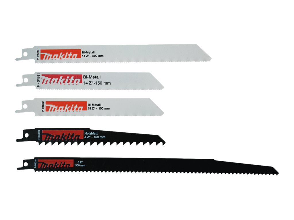 makita P-83945 Säbelsägeblätter-Set 5-teilig makita P-83945 Säbelsägeblätter-Set 5-teilig
