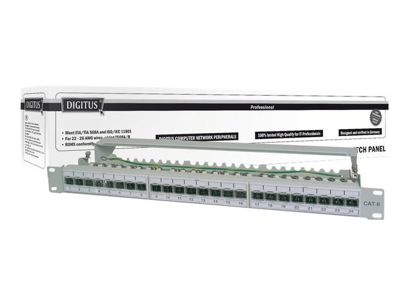 DIGITUS Patchpanel 1HE 24-Port Cat6a