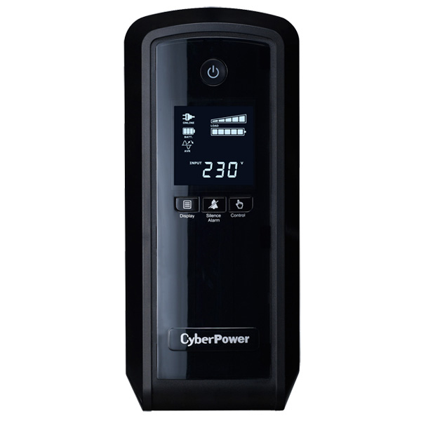 CYBERPOWER CP900EPFCLCD 900VA/540W Line-Interactive Sinuswelle USB LowNoise 6x Schuko komp. zu QNAP TS-251 SYNOLOGY DS216