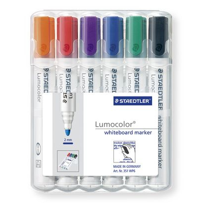 STAEDTLER Lumocolor Whiteboard-Marker farbsortiert 2,0 mm, 6 St.