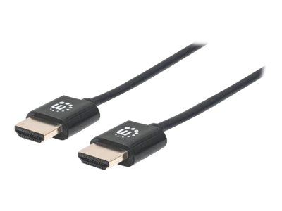 MANHATTAN HDMI-Kabel ultradÃ¼nn mit Ethernet 1.8 m. schwarz