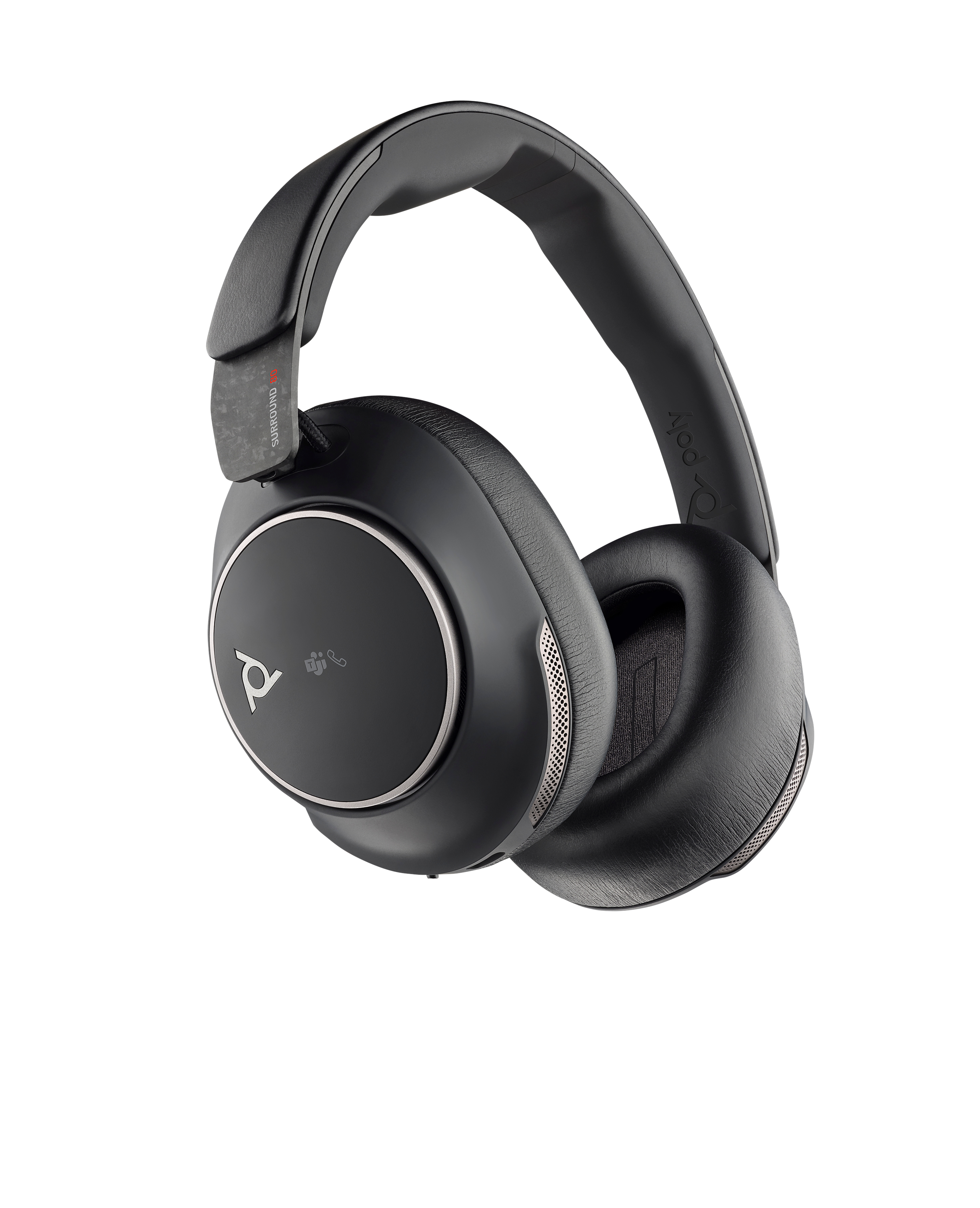 HP Poly Voyager Surround 80 UC Microsoft Teams Certified USBC Bluetooth Headset USBCA Adapter SmartBuy