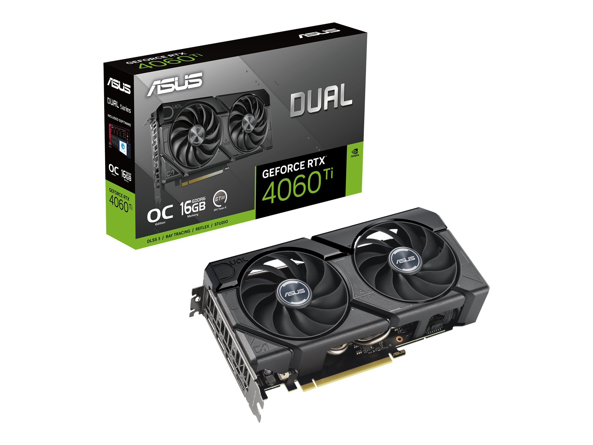 DUAL-RTX4060TI-O16G-EVO 16GB GDDR6 HDMI DP