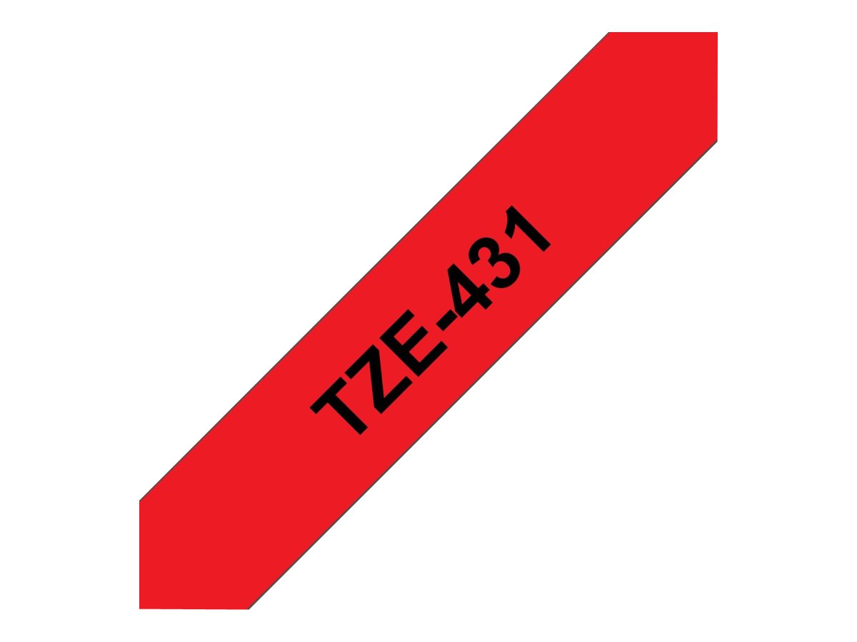 TZE431 BROTHER PT Schriftband 12mm rot TZE431 BROTHER PT Schriftband 12mm rot