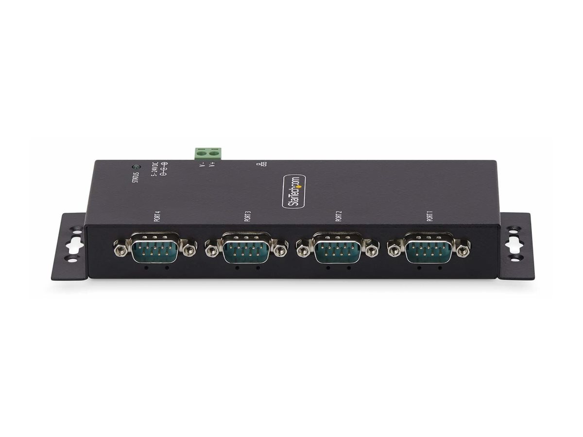 STARTECH.COM 4-Port Seriell auf Ethernet Adapter Serial TCP IP Server Wand/DIN Montage RS232 Ethernet Adapter/Konverter STARTECH.COM 4-Port Seriell auf Ethernet Adapter Serial TCP IP Server Wand/DIN Montage RS232 Ethernet Adapter/Konverter