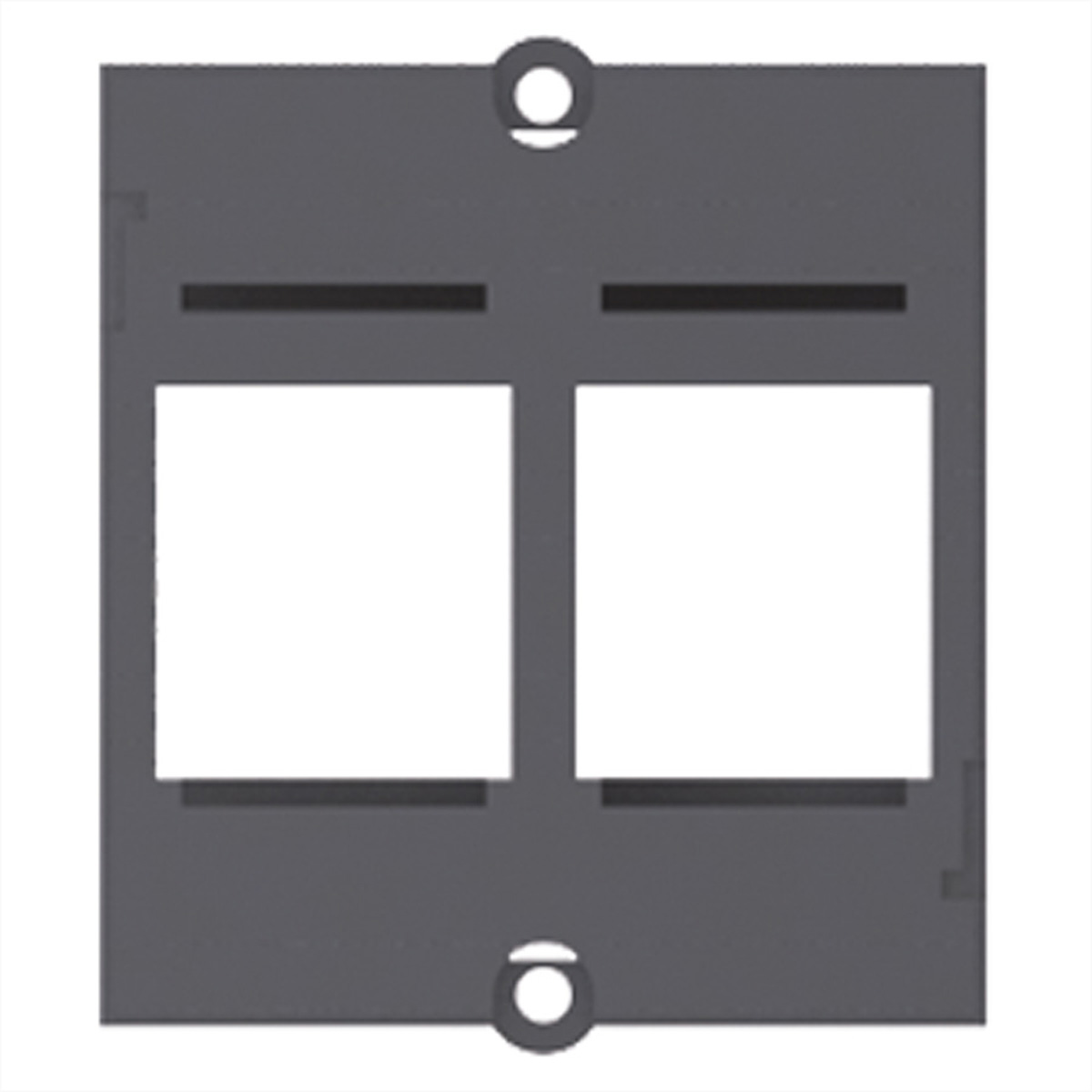 Bachmann Custom Modul 2 x Keystone, Modul schwarz Bachmann Custom Modul 2 x Keystone, Modul schwarz