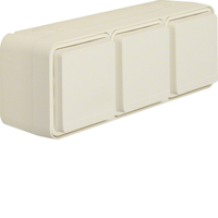Berker AP-Steckdose SCHUKO 47733512 3fach waagerecht weiss Berker AP-Steckdose SCHUKO 47733512 3fach waagerecht weiss