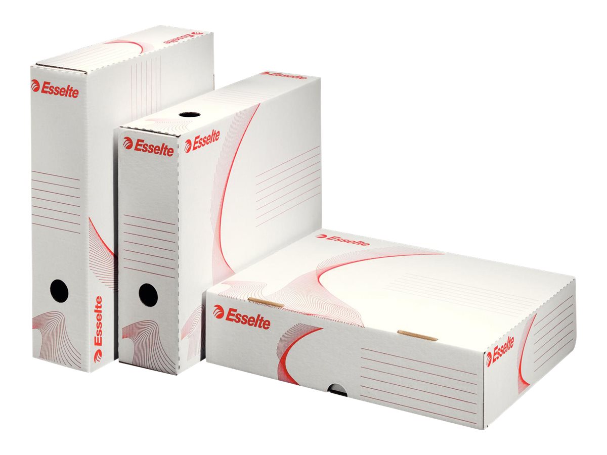 10 Esselte Archivboxen weiss 25,5 x 32,9 x 8,0 cm 10 Esselte Archivboxen weiss 25,5 x 32,9 x 8,0 cm