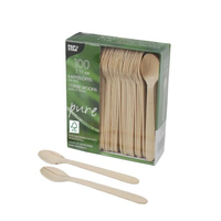 PAPSTAR Einweg-Kaffeeloeffel pure, Holz, 100 St. PAPSTAR Einweg-Kaffeeloeffel pure, Holz, 100 St.