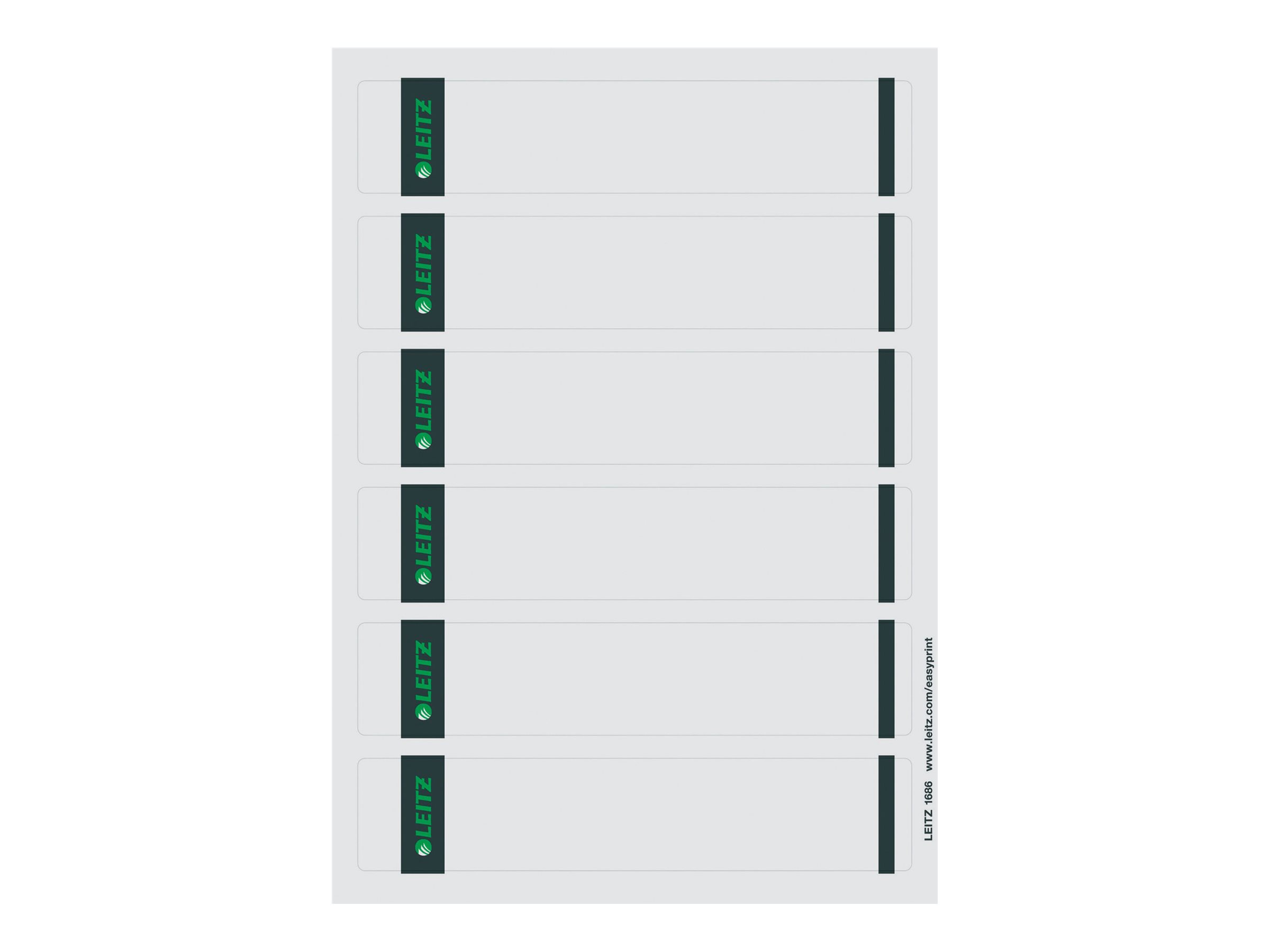 600 LEITZ Ordneretiketten 1686-00-85 grau 600 LEITZ Ordneretiketten 1686-00-85 grau