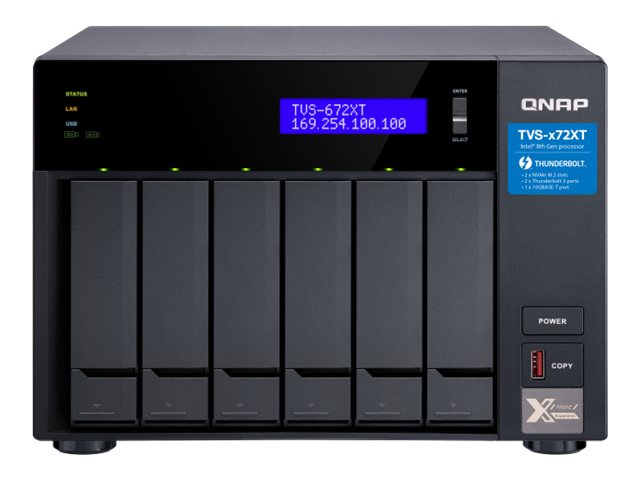 QNAP TVS-672XT - NAS-Server - 6 Schächte - SATA 6Gb/s
