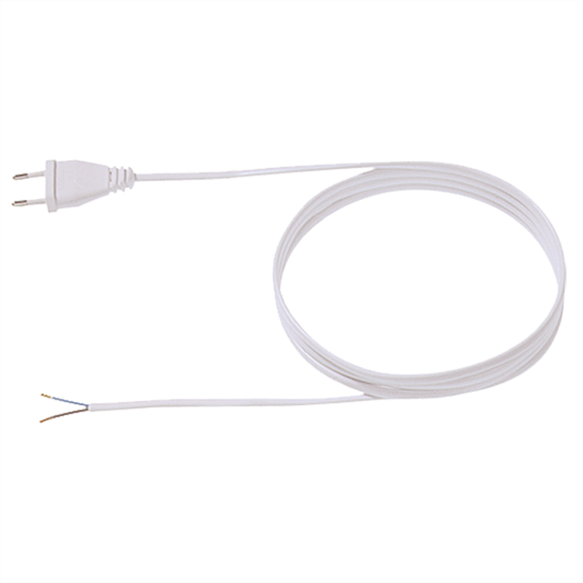 Bachmann Zuleitung mit Eurostecker in weiss, Laenge 3m