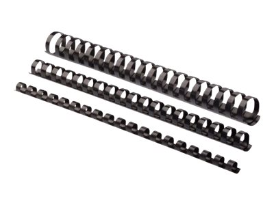 Fellowes Kunststoffbinderuecken schwarz fuer 120 Blatt, 100 St