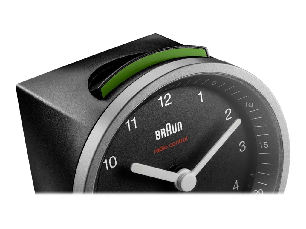BRAUN Funkwecker BC 07 BDCF schwarz Kunststoff Ø 80 cm