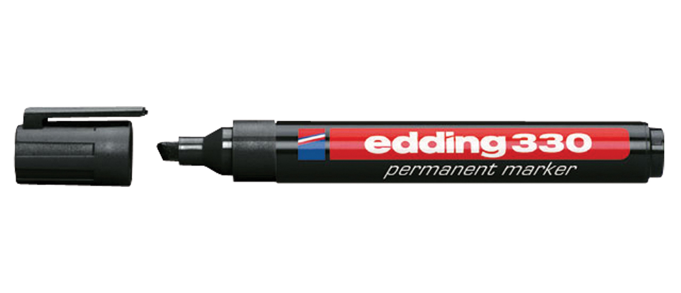 edding 330 Permanentmarker schwarz 1,0 - 5,0 mm, 10 St.
