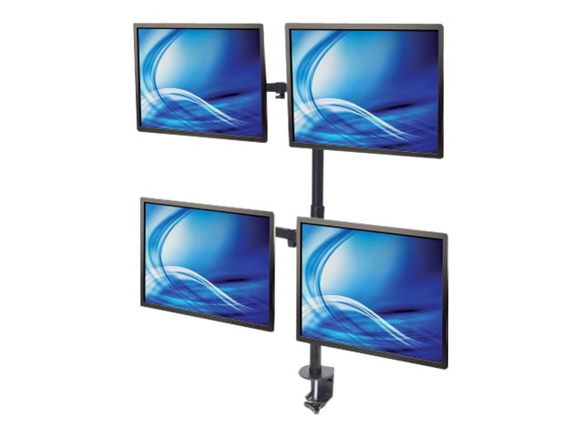 MANHATTAN LCD Monitorhalterung fuer 4 Displays Tischhalterung 33- 81,3cm 13Zoll bis 32Zoll und bis 8kg zweifach schwenkbar schwarz MANHATTAN LCD Monitorhalterung fuer 4 Displays Tischhalterung 33- 81,3cm 13Zoll bis 32Zoll und bis 8kg zweifach schwenkbar schwarz