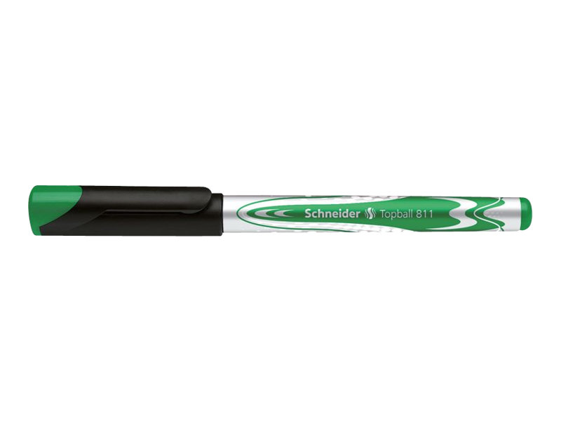 Schneider Topball 811 Tintenroller gruen/silber 0,5 mm, Schreibfarbe: gruen, 1 St. Schneider Topball 811 Tintenroller gruen/silber 0,5 mm, Schreibfarbe: gruen, 1 St.