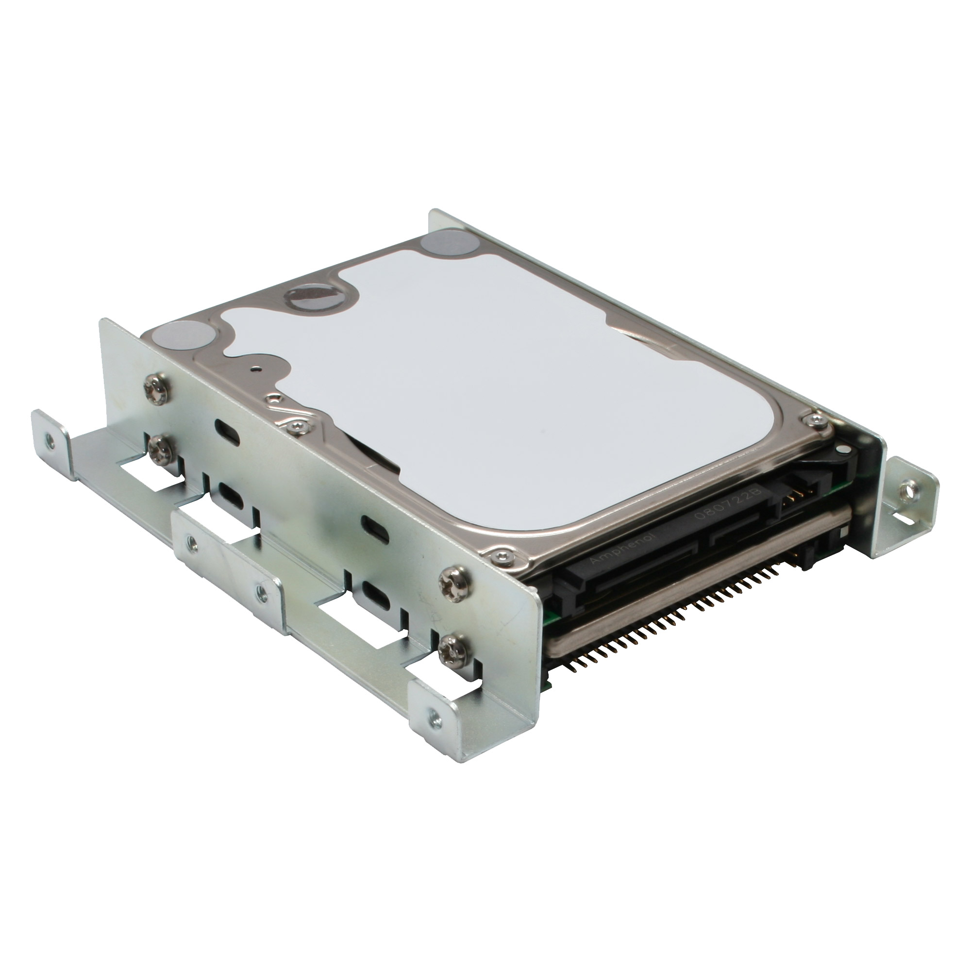 InLine® HDD/SSD Einbauschienen, 2x 6,35cm (2,5") zu 8,89cm (3,5"), nur Rahmen und Schrauben