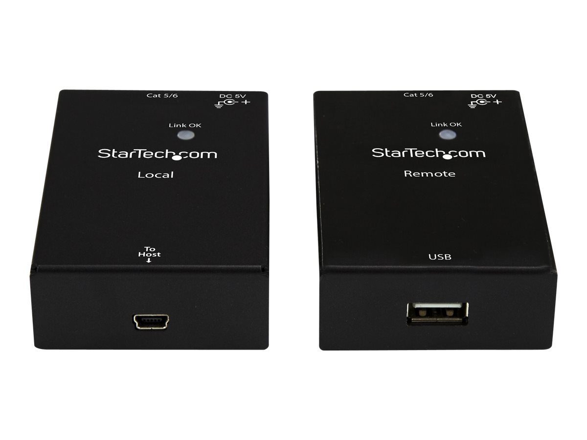 STARTECH.COM 1 Port USB 2.0 over Cat5 oder Cat6 Extender Kit - USB Extender - USB zu Ethernet Extender - 50m STARTECH.COM 1 Port USB 2.0 over Cat5 oder Cat6 Extender Kit - USB Extender - USB zu Ethernet Extender - 50m