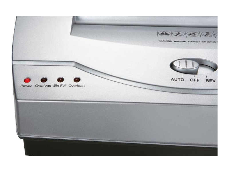 HSM shredstar X6pro Aktenvernichter mit Partikelschnitt P-5, 2 x 15 mm, bis 6 Blatt, weiss