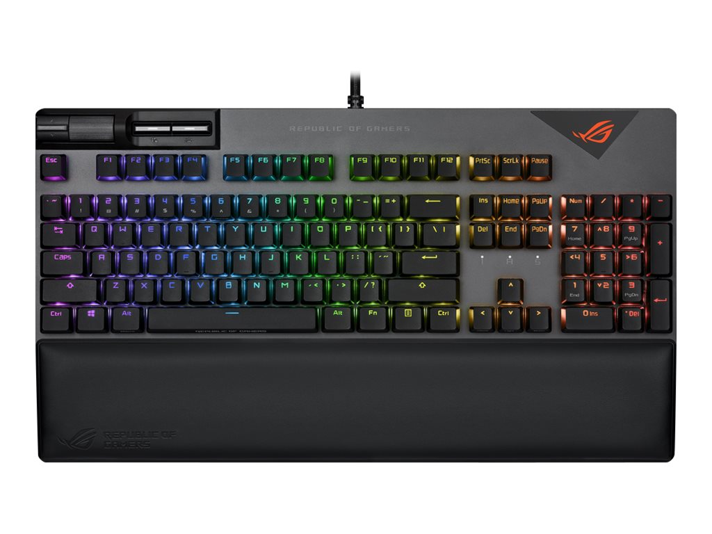 ASUS ROG Strix Flare II Gaming Tastatur, PBT - ROG NX RED, schwarz