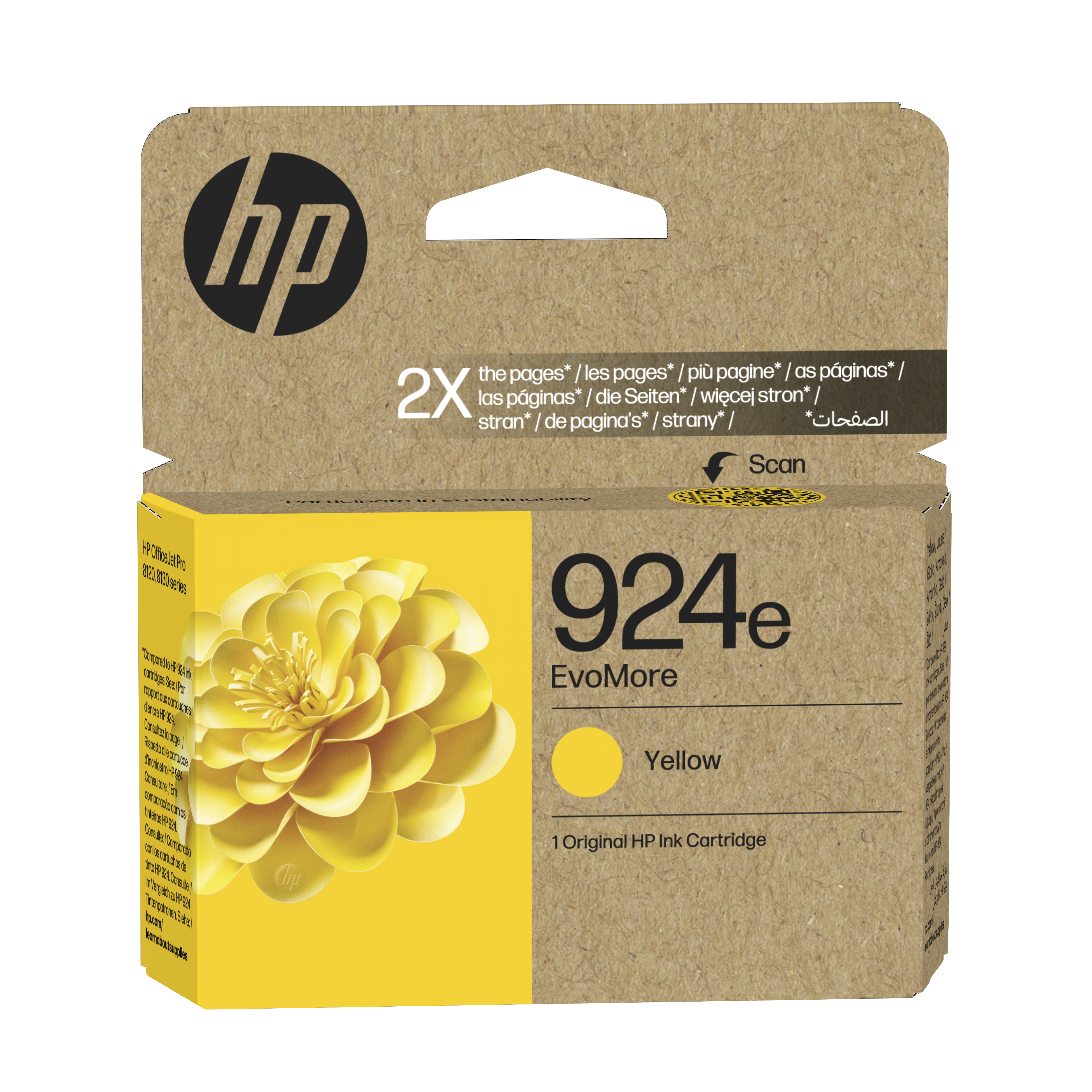 HP 924e4K0U9NE gelb Druckerpatrone