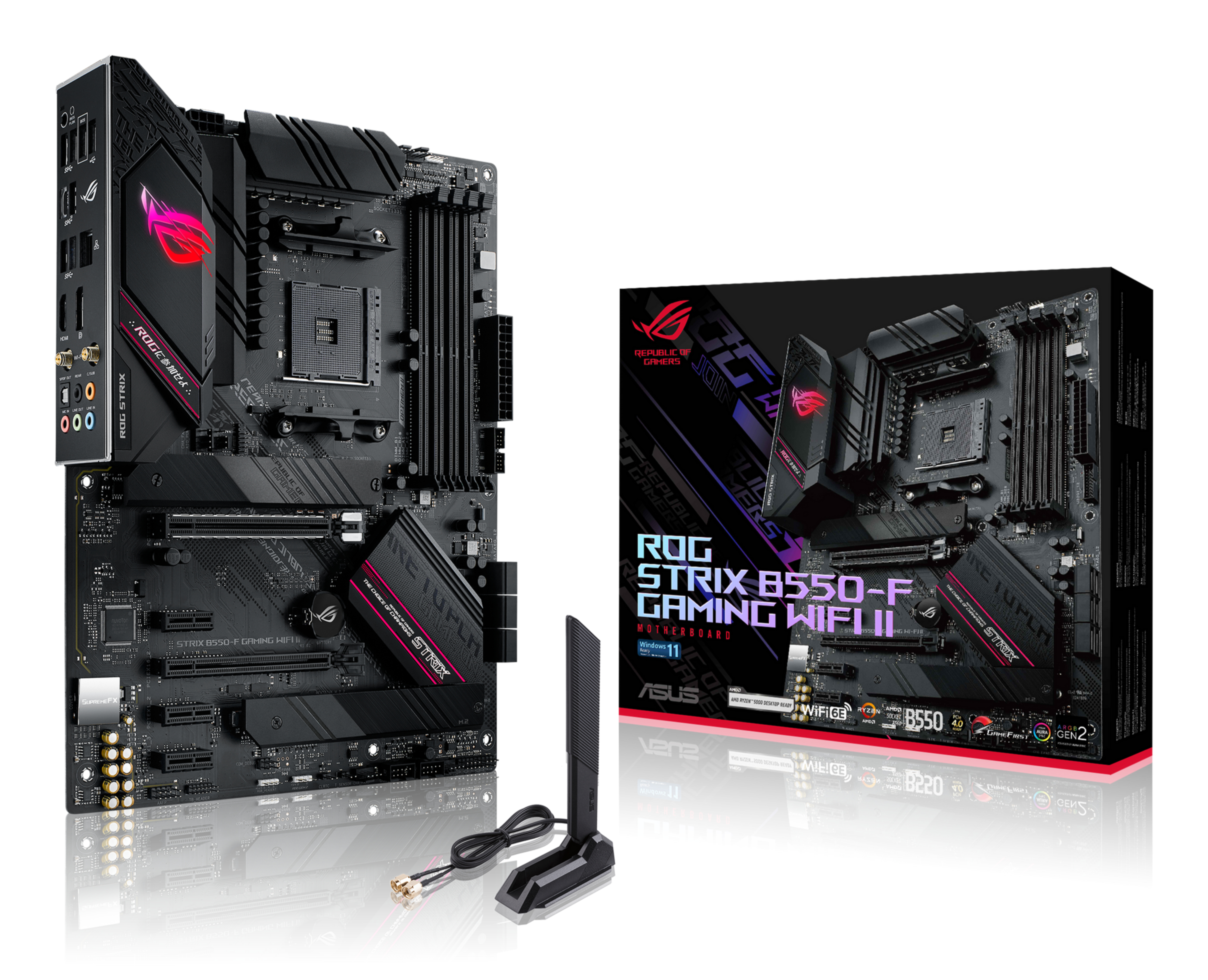ASUS ROG STRIX B550F GAMING WIFI II AM4 Socket 4x4DDR 1xHDMI 1xDP 2xM2